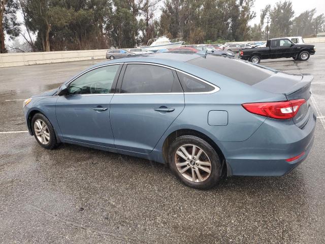 5NPE24AF0FH167996 - 2015 HYUNDAI SONATA SE BLUE photo 2