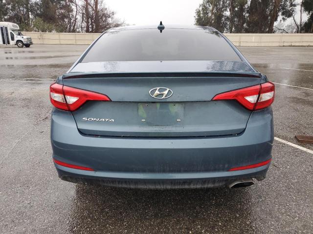 5NPE24AF0FH167996 - 2015 HYUNDAI SONATA SE BLUE photo 6