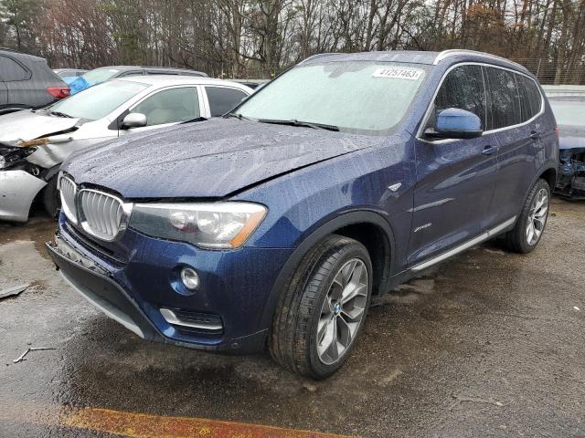 5UXWX9C57G0D85408 - 2016 BMW X3 XDRIVE28I BLUE photo 1