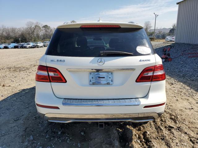 4JGDA5HB3DA172973 - 2013 MERCEDES-BENZ ML 350 4MATIC WHITE photo 6