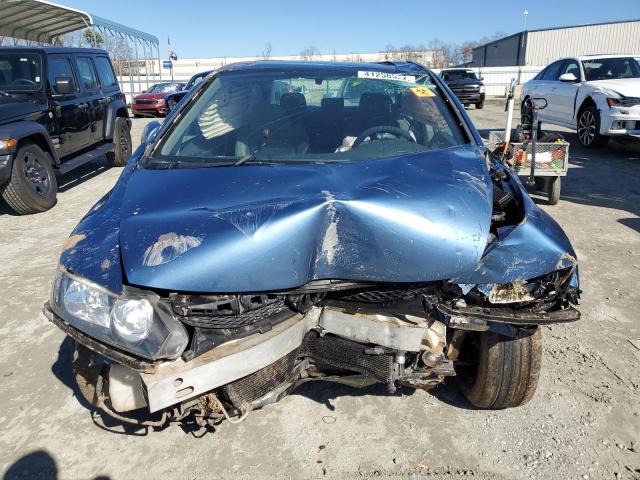 19XFA16829E022175 - 2009 HONDA CIVIC EX BLUE photo 5