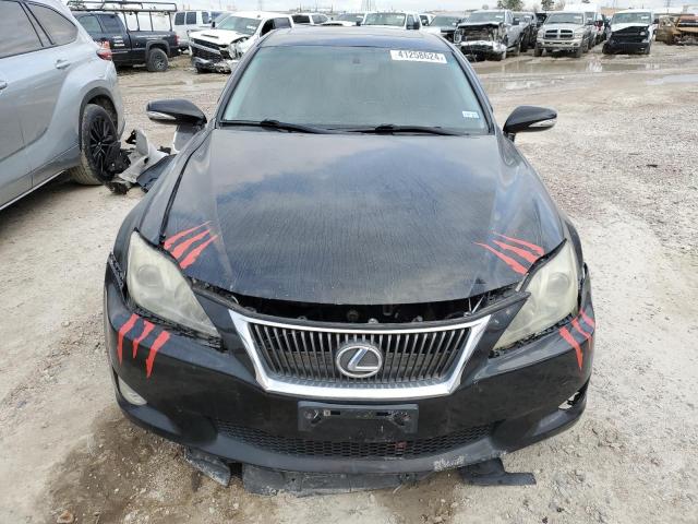 JTHBK262395105377 - 2009 LEXUS IS 250 BLACK photo 5