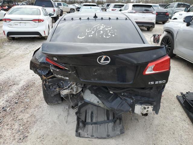 JTHBK262395105377 - 2009 LEXUS IS 250 BLACK photo 6