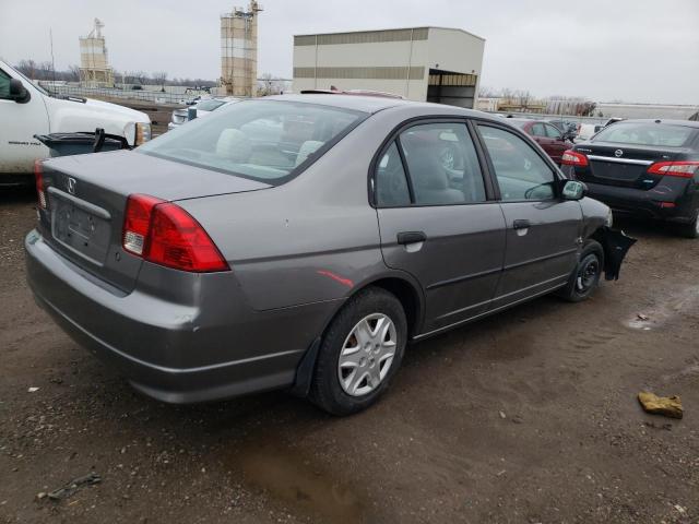 2HGES16335H627738 - 2005 HONDA CIVIC DX VP GRAY photo 3