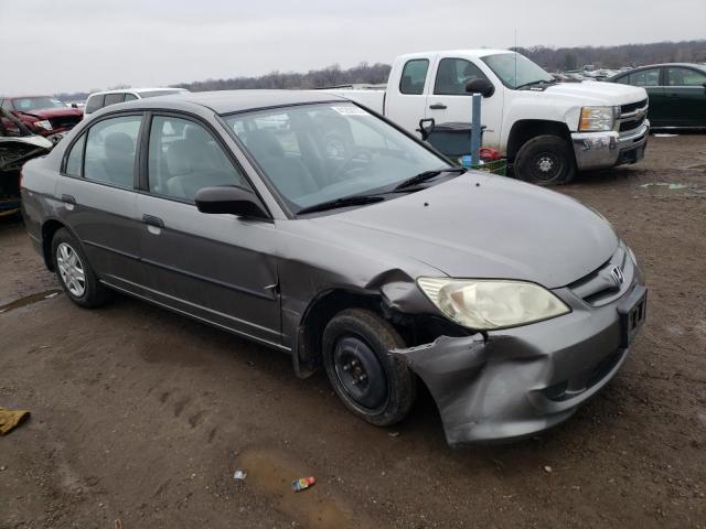 2HGES16335H627738 - 2005 HONDA CIVIC DX VP GRAY photo 4