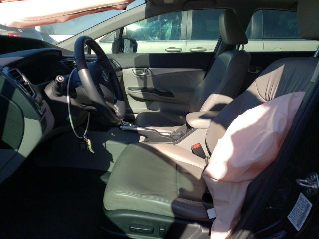 19XFB2F93FE094400 - 2015 HONDA CIVIC EXL შავი ფოტო 7