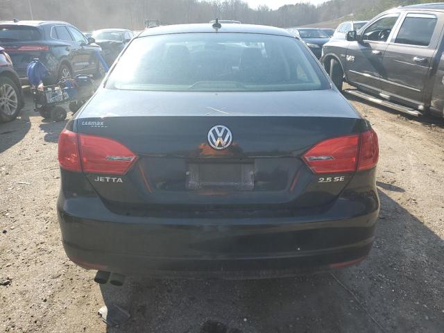 3VWDP7AJXCM068527 - 2012 VOLKSWAGEN JETTA SE BLACK photo 6