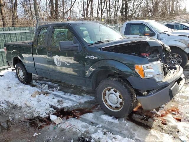 1FTEX1EM2CFC82016 - 2012 FORD F-150 SUPER CAB GREEN photo 4