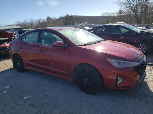 KMHD04LB8KU840847 - 2019 HYUNDAI ELANTRA SPORT RED photo 4