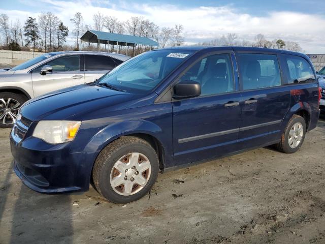 2C4RDGBGXDR586488 - 2013 DODGE GRAND CARA SE BLUE photo 1