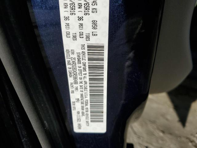 2C4RDGBGXDR586488 - 2013 DODGE GRAND CARA SE BLUE photo 13