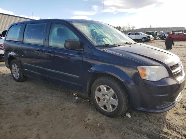 2C4RDGBGXDR586488 - 2013 DODGE GRAND CARA SE BLUE photo 4