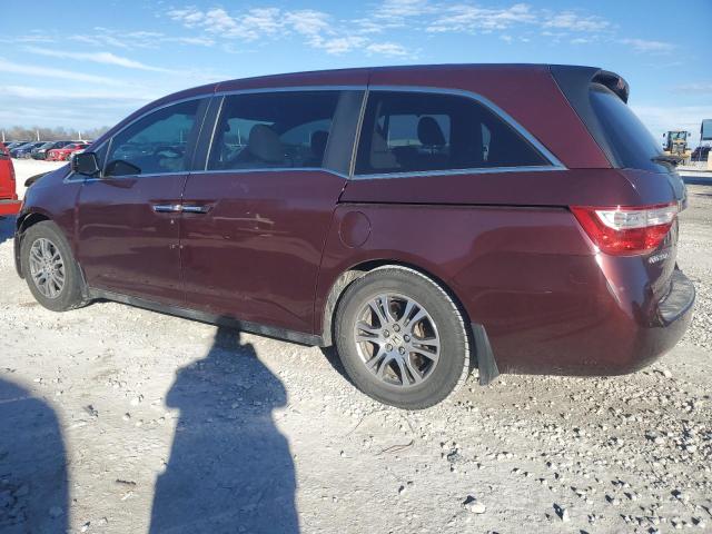 5FNRL5H60DB029929 - 2013 HONDA ODYSSEY EXL BURGUNDY photo 2