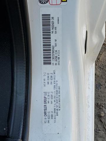 1C3BC2EB7BN554622 - 2011 CHRYSLER 200 TOURING WHITE photo 12