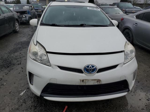 JTDKN3DUXE1746045 - 2014 TOYOTA PRIUS WHITE photo 5