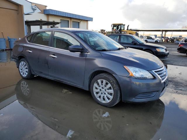 3N1AB7AP7FL657203 - 2015 NISSAN SENTRA S GRAY photo 4