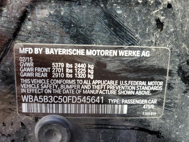 WBA5B3C50FD545641 - 2015 BMW 535 XI BLACK photo 12