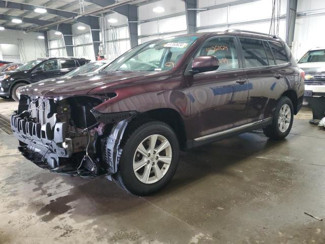 5TDBK3EH6BS070184 - 2011 TOYOTA HIGHLANDER BASE MAROON photo 1