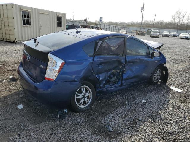 JTDKN3DUXA0032254 - 2010 TOYOTA PRIUS BLUE photo 3