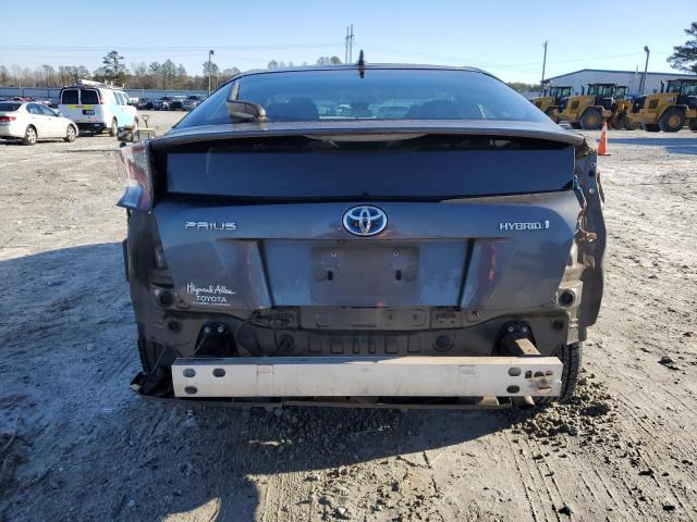 JTDKBRFU3H3026216 - 2017 TOYOTA PRIUS GRAY photo 6