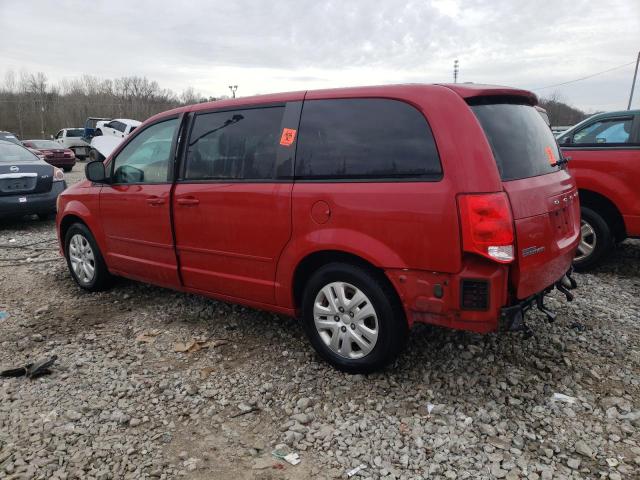 2C4RDGBG9ER251109 - 2014 DODGE GRAND CARA SE RED photo 2