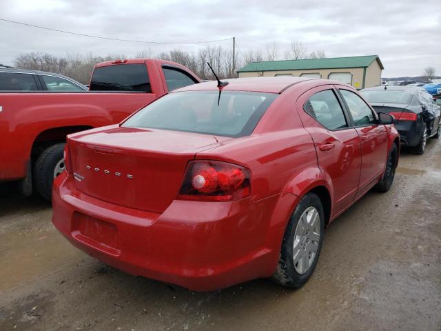 1B3BD4FB8BN540250 - 2011 DODGE AVENGER EXPRESS 红色 照片 3