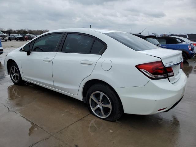 19XFB2F75FE017395 - 2015 HONDA CIVIC SE WHITE photo 2