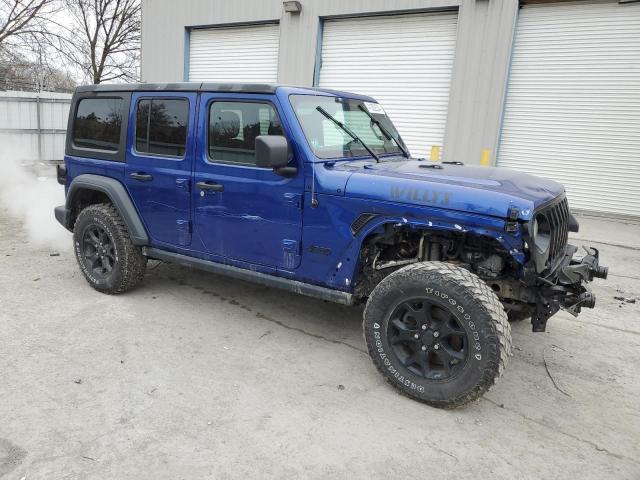 1C4HJXDG1LW174063 - 2020 JEEP WRANGLER U SPORT BLUE photo 4