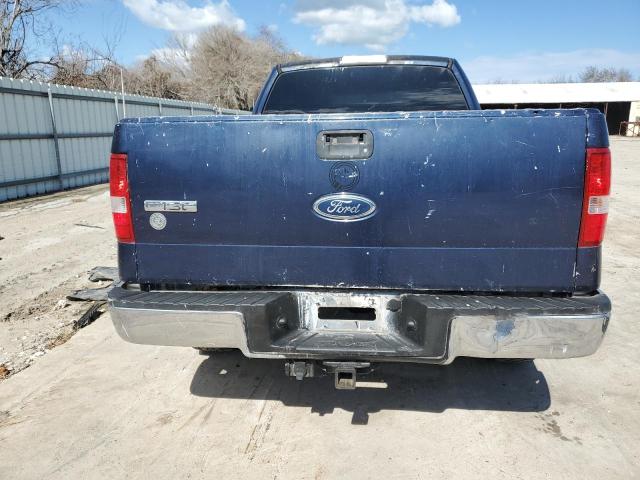 1FTRX12W55KC84506 - 2005 FORD F150 BLUE photo 6