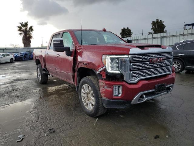 1GT49WEY2PF142835 - 2023 GMC SIERRA K3500 DENALI RED photo 4