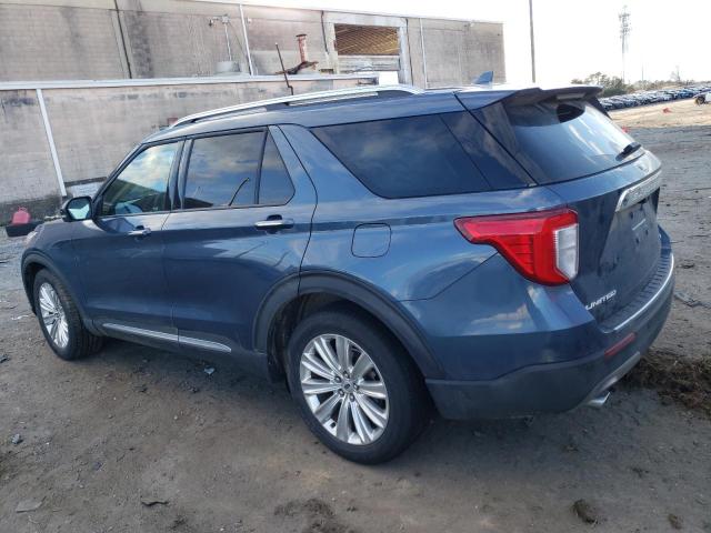 1FMSK7FH4LGA49413 - 2020 FORD EXPLORER LIMITED BLUE photo 2