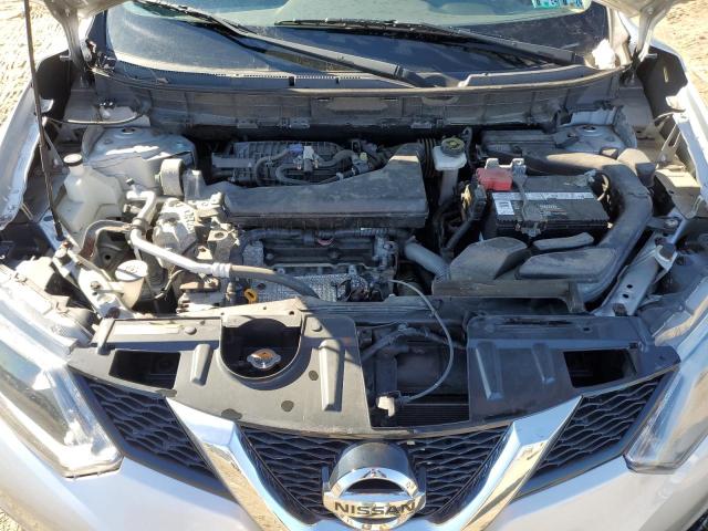 JN8AT2MV0GW151042 - 2016 NISSAN ROGUE S SILVER photo 12