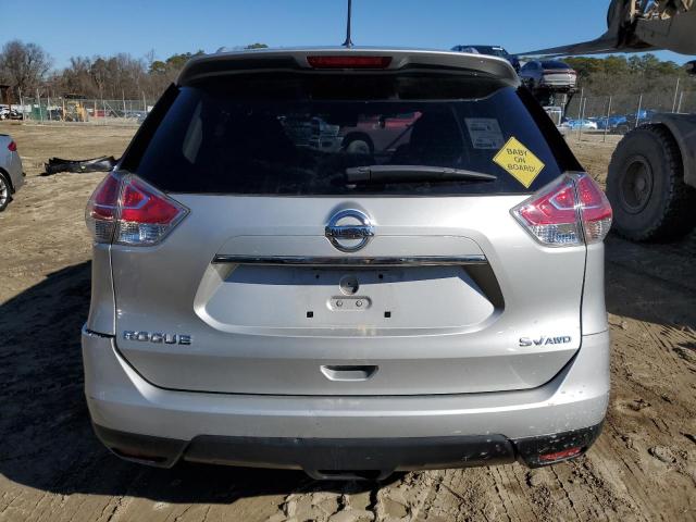 JN8AT2MV0GW151042 - 2016 NISSAN ROGUE S SILVER photo 6