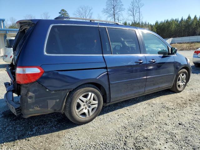 5FNRL38466B018312 - 2006 HONDA ODYSSEY EX BLUE photo 3