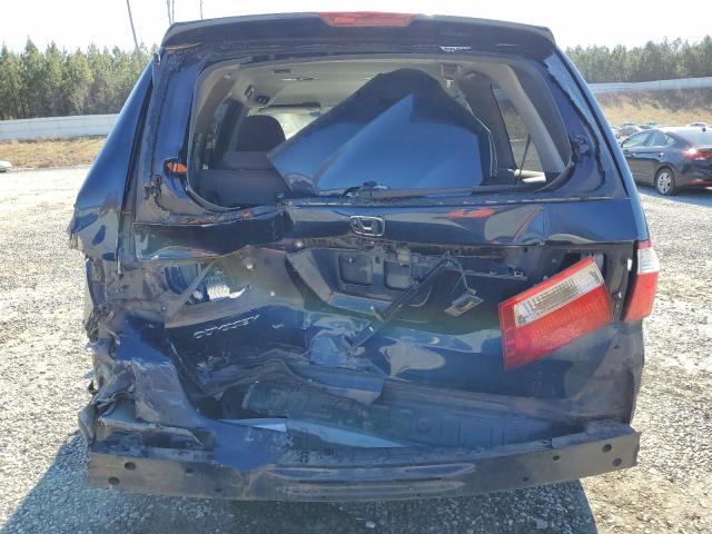 5FNRL38466B018312 - 2006 HONDA ODYSSEY EX BLUE photo 6