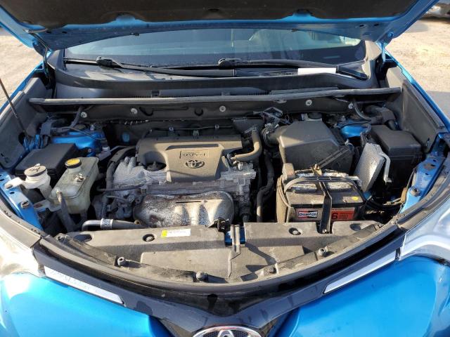2T3BFREV5GW515517 - 2016 TOYOTA RAV4 LE BLUE photo 11