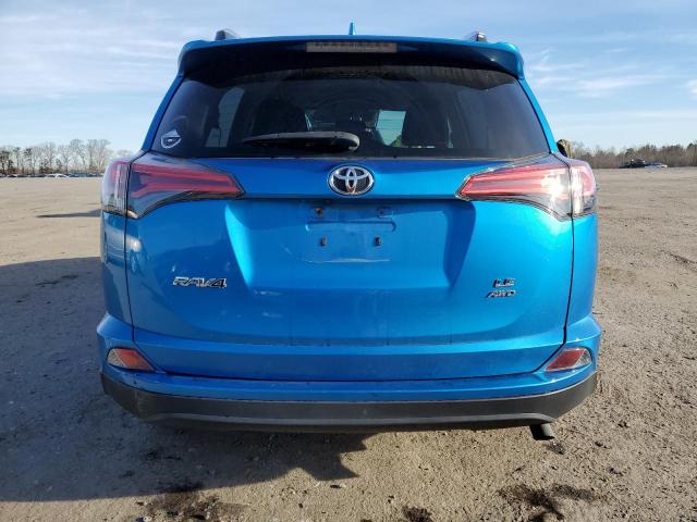 2T3BFREV5GW515517 - 2016 TOYOTA RAV4 LE BLUE photo 6