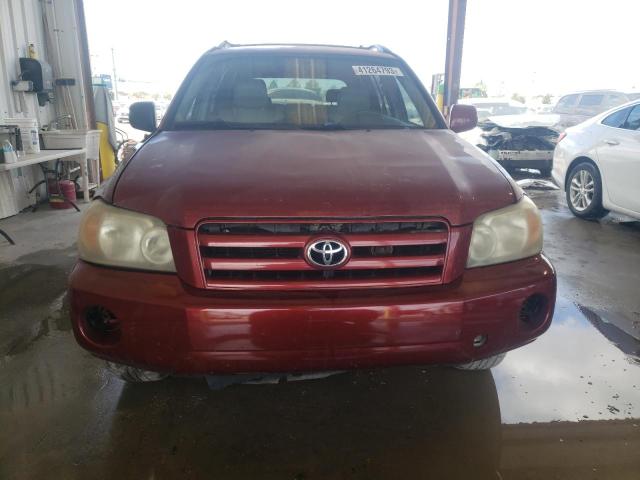 JTEDP21A070134531 - 2007 TOYOTA HIGHLANDER SPORT RED photo 5