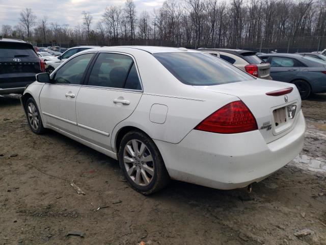 1HGCM66547A008955 - 2007 HONDA ACCORD EX WHITE photo 2