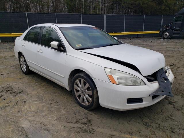 1HGCM66547A008955 - 2007 HONDA ACCORD EX WHITE photo 4