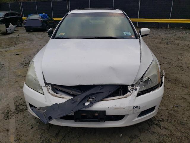 1HGCM66547A008955 - 2007 HONDA ACCORD EX WHITE photo 5