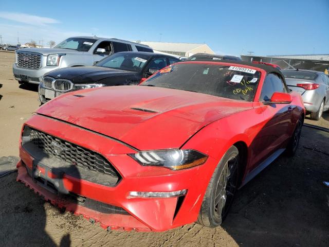 1FATP8UH0J5157142 - 2018 FORD MUSTANG RED photo 1