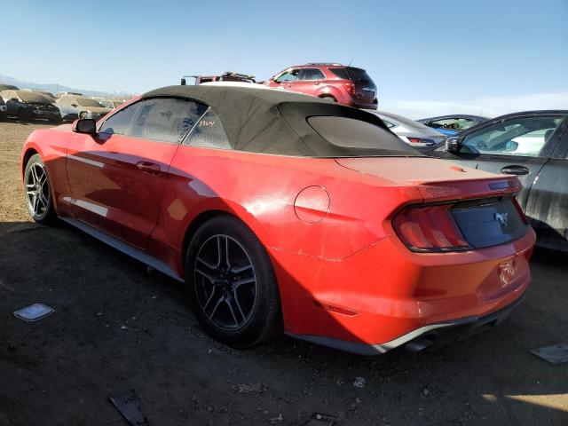 1FATP8UH0J5157142 - 2018 FORD MUSTANG RED photo 2