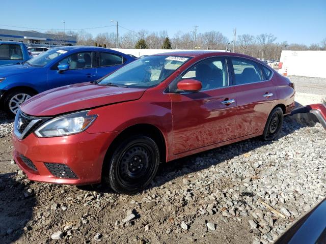 3N1AB7APXHY218602 - 2017 NISSAN SENTRA S RED photo 1
