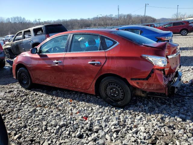 3N1AB7APXHY218602 - 2017 NISSAN SENTRA S RED photo 2