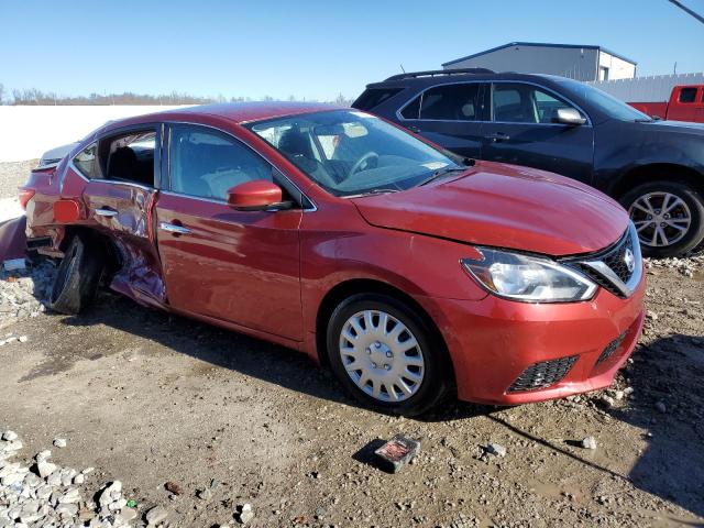 3N1AB7APXHY218602 - 2017 NISSAN SENTRA S RED photo 4