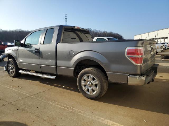 1FTFX1CT6CFB79518 - 2012 FORD F150 SUPER CAB GRAY photo 2