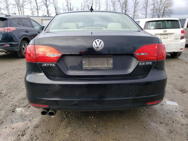 3VWLZ7AJ5BM304358 - 2011 VOLKSWAGEN JETTA SEL BLACK photo 6