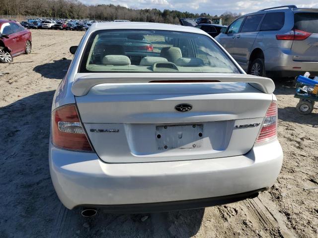 4S3BL626067215205 - 2006 SUBARU LEGACY 2.5I LIMITED WHITE photo 6