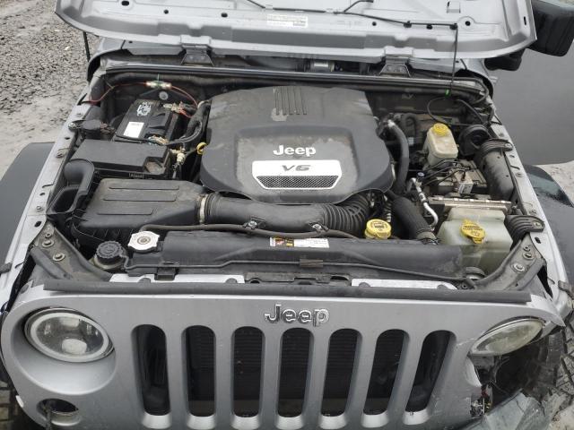 1C4AJWAG9EL126170 - 2014 JEEP WRANGLER SPORT SILVER photo 11